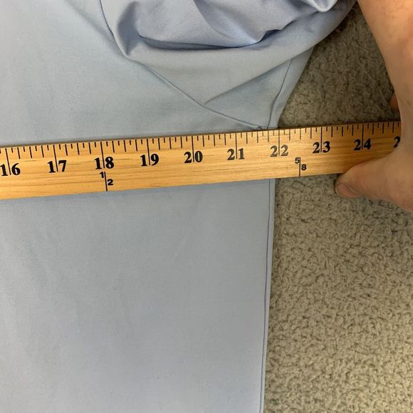 Greyson Shirt Mens M Blue Polo Short Sleeve Performance Stretch Golf EUC - Picture 5 of 8